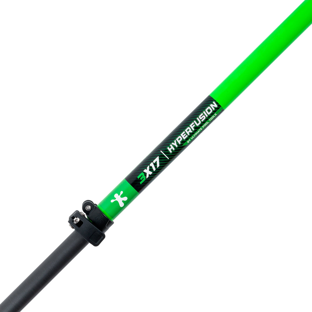 HyperFusion Carbon Fiber Multi-Colored Swimming Pool Pole with High Impact Resistance from 7 to 30 feet