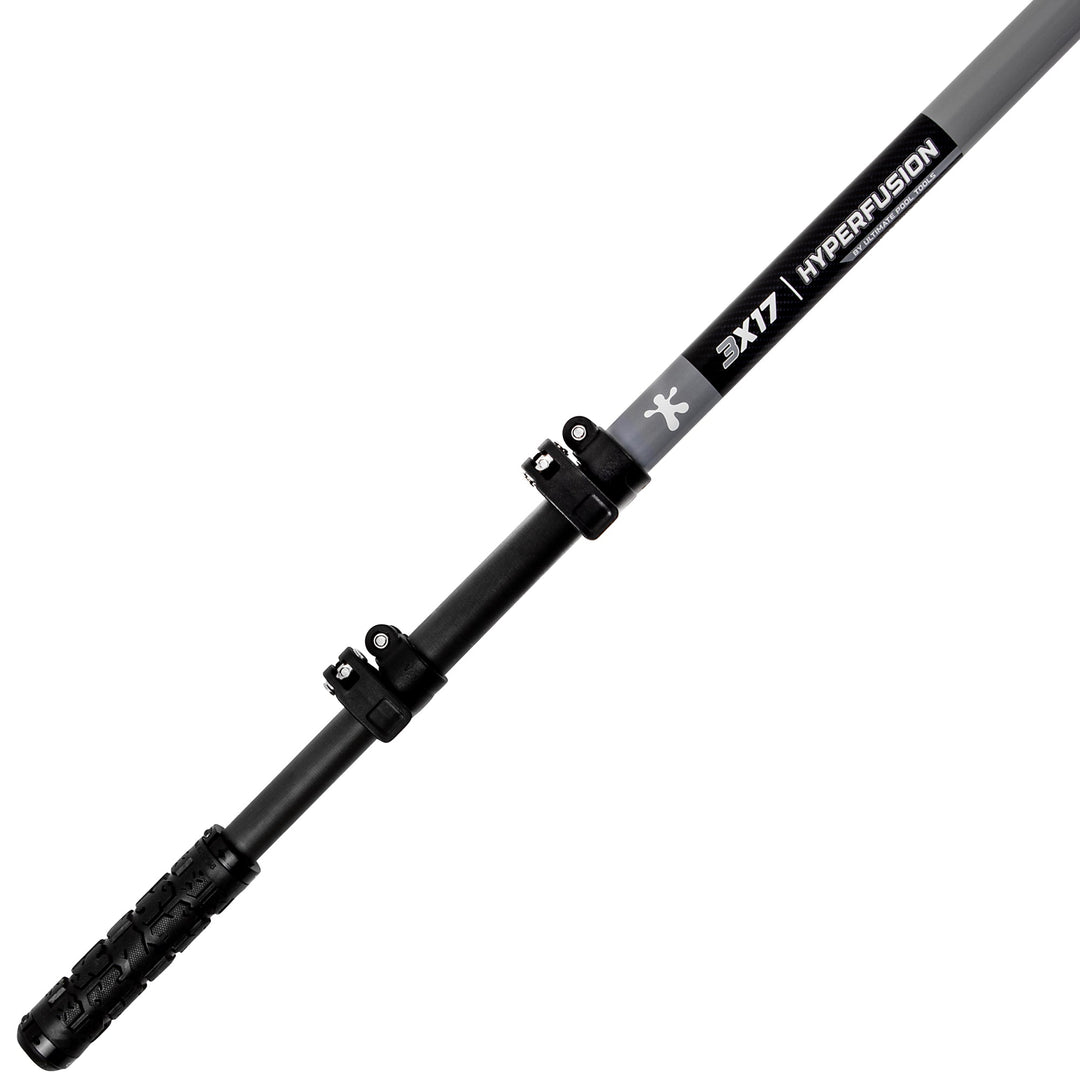 HyperFusion Carbon Fiber Multi-Colored Swimming Pool Pole with High Impact Resistance from 7 to 30 feet