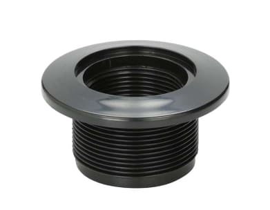 Hayward Receptacles Vacuum Fittings, 1-1/2" FIP x 2" MIP, Black, Concrete | SP1022BLK