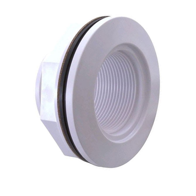 Hayward Inlet Return Wall Fitting, 1-1/2" Socket, White, Fiberglass |SP1023