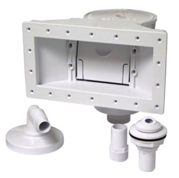 Hayward DynaSkim Above Ground Wide Mouth Skimmer W/Accy Kit ,White | SP1091WM