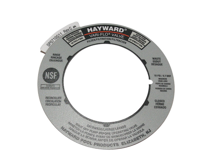 Hayward Label Plate | SPX0710G