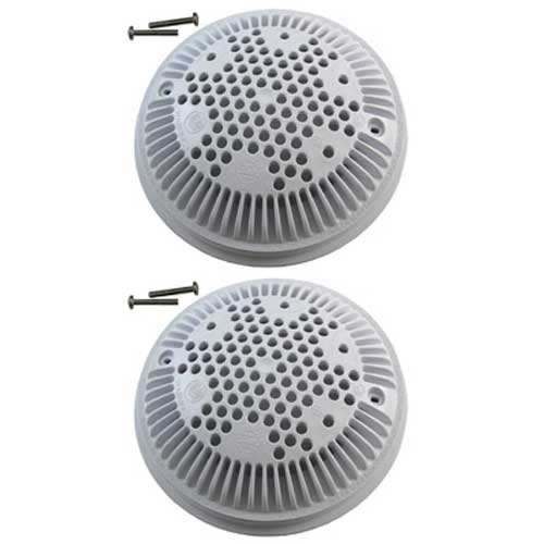 Hayward 8" Dual Suction Frame &amp; Cover, Round,White | Wg1030Avpak2