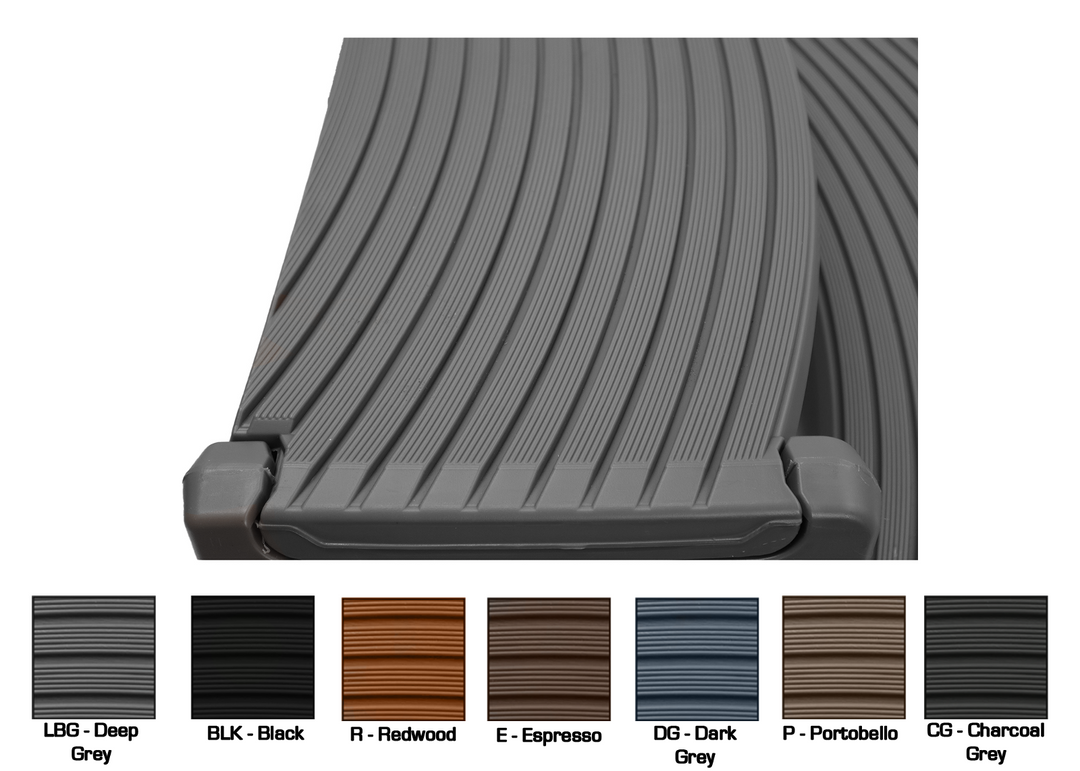 Confer Plastics Handi-Step Spa Steps, Dark Gray | HS2-DG