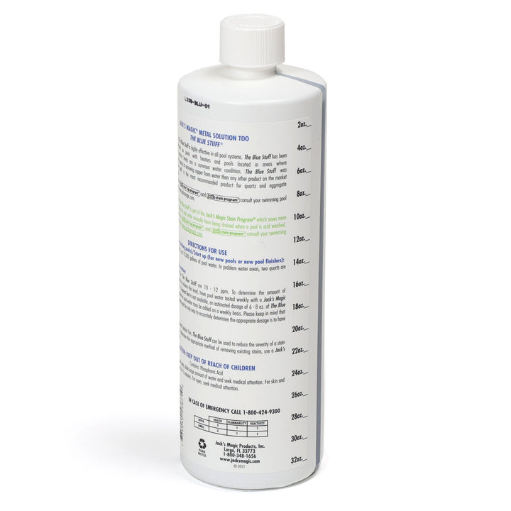 Jacks Magic Blue Stuff Pool Stain Remover, 32 oz | JMBLUE032