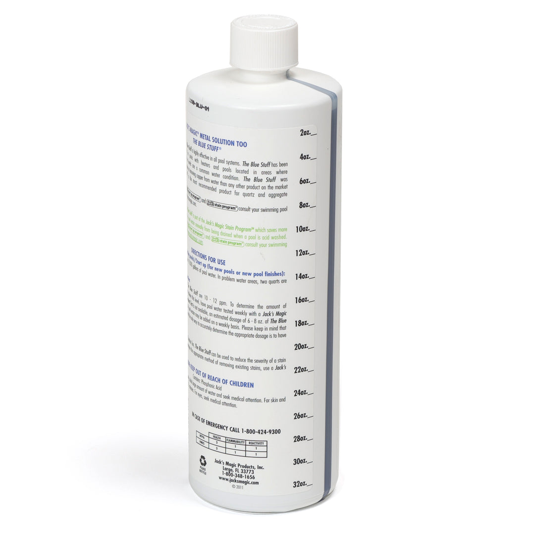 Jacks Magic Blue Stuff Pool Stain Remover, 32 oz | JMBLUE032