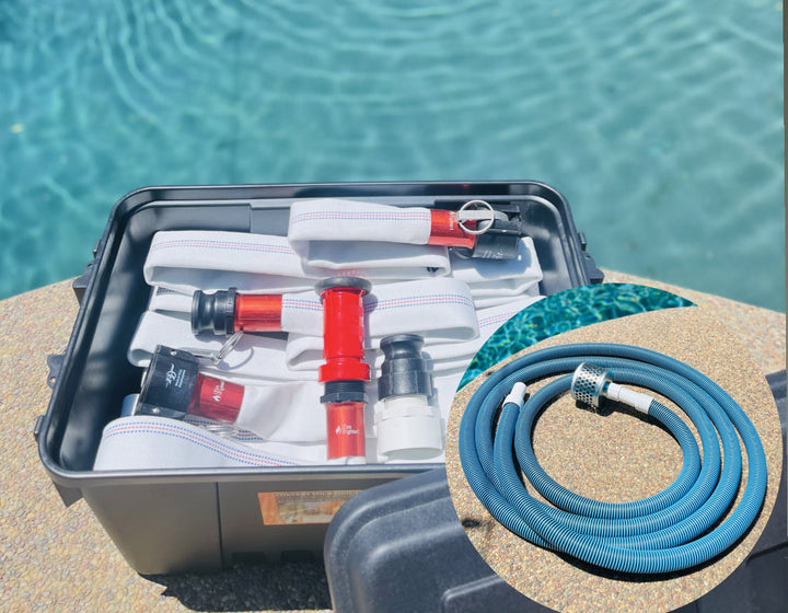 100ft FireFighter1™ Fire Hose - 50ft Primary Hose w/ 50ft Extension