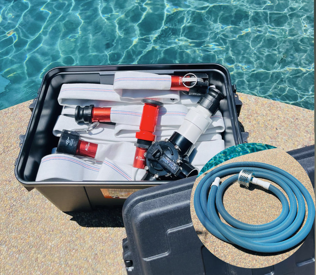 100ft FireFighter1™ Fire Hose - 50ft Primary Hose w/ 50ft Extension
