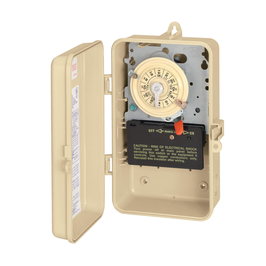 Intermatic 24-Hour 120V Mechanical Time Switch, Spst, Type 3R Plastic Enclosure | T101P3