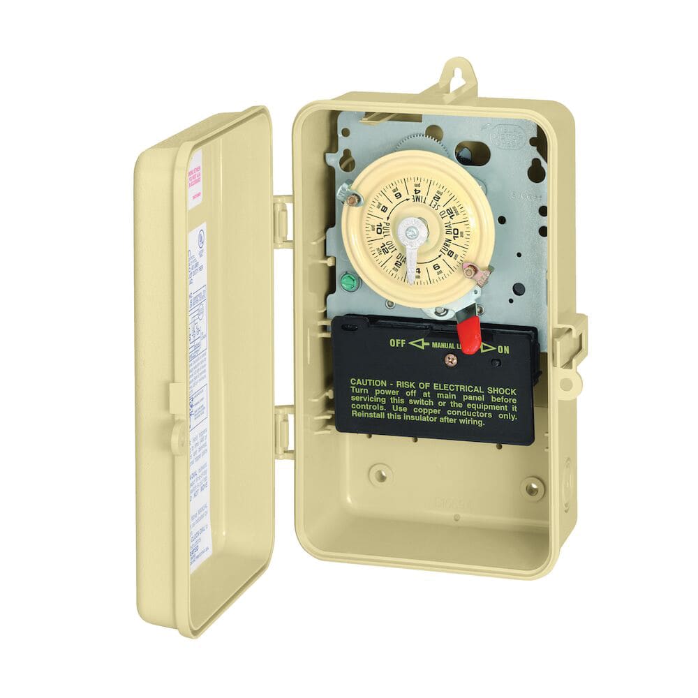 Intermatic 24-Hour 120V Mechanical Time Switch, Spst, Type 3R Plastic Enclosure | T101P3