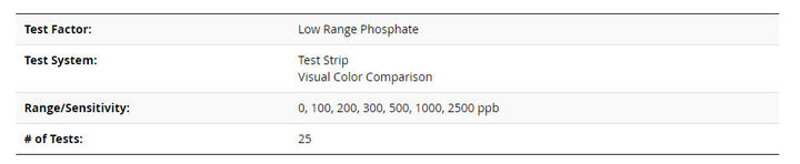 Lamotte Insta-Test Low Range Phosphate Test Strips | 3021-G-6