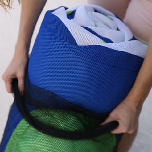 Main Access 3' x 6' Oversized Inflatable Floating Mattress, Dual Color Sky & Lime w/ Pillows | 305600