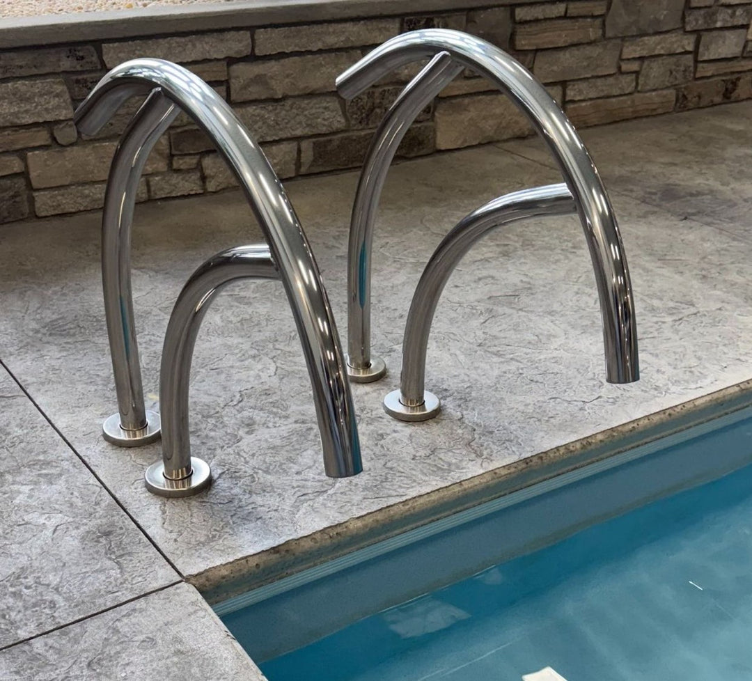 Global Modern 30" Grab Rail Polished .065 Set Of 2 | GPP-MR-GR30-SS-2
