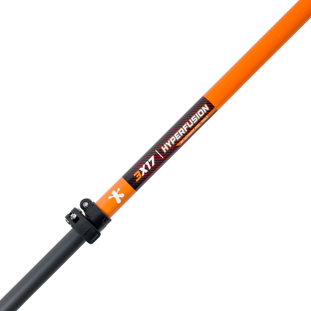 HyperFusion Carbon Fiber Multi-Colored Swimming Pool Pole with High Impact Resistance from 7 to 30 feet