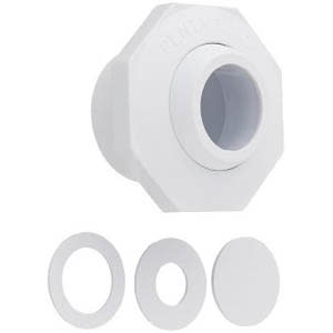 Pentair Economy Insider 1-1/2" Slip Inlet with Pressure Test Disks, White | 542002