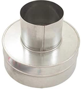 Pentair 4 in. x 8 in. Metal Flue Collar | Vertical Venting | 77707-0077