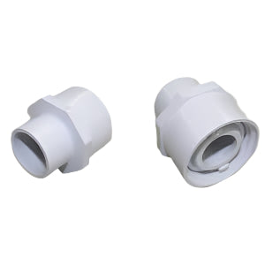 Pentair Pool Specialty Fittings, Reducer Adapter, 1-1/2" O.D. x 1" Slip, 1", White, Concrete | 86204200