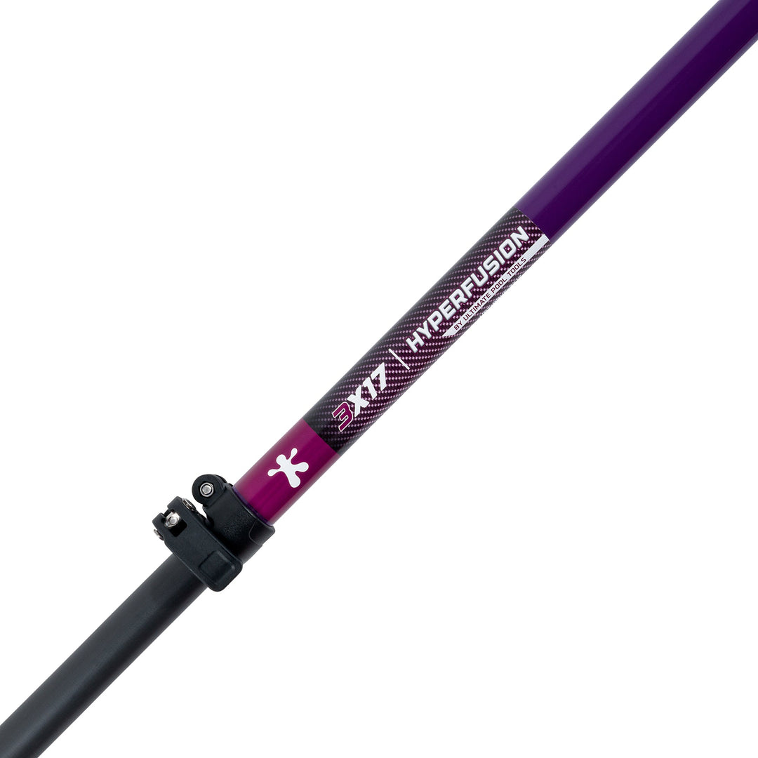 HyperFusion Carbon Fiber Multi-Colored Swimming Pool Pole with High Impact Resistance from 7 to 30 feet