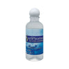 inSPAration 9oz clear bottle with a round white cap and blue label showing rain water ripple design