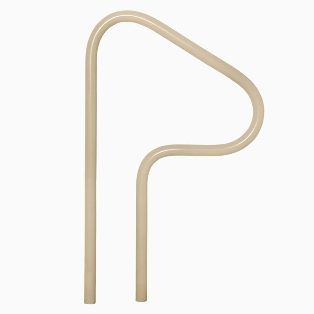 Saftron 3-Bend 2-Post Return to Deck Mount Figure-4 Spa Handrail in Beige | S-326-B