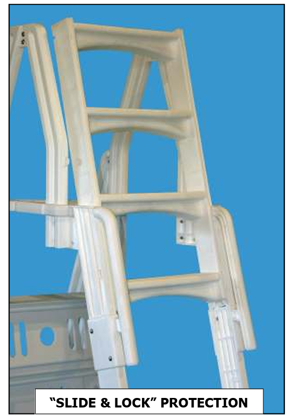 Vinyl Works Slide & Lock Ladder Add-On for Above Ground Pools | SCL-T