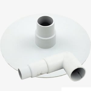 Swimline Thru-Wall Skimmer Vac Adapter, Elbow & Plate | 8929