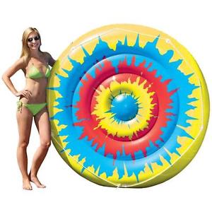 Swimline 72" Tie Dye Island Inflatable Pool Lounger | 90502