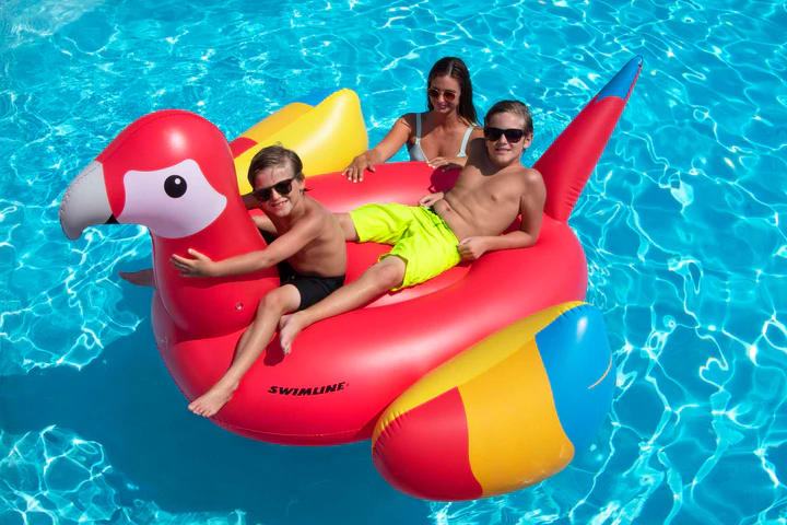 Swimline Giant Parrot Ride-On Pool Float | 90629