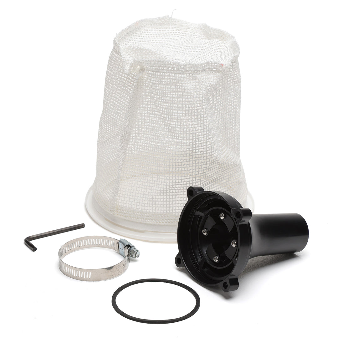 The Pro Bundle with VacDaddy 2.0, Vacuum to Waste Kit, Shallow Water Adapter, 28" Aluminum Adapter Pole, Carry Bag, Gunite Vac Head (with Rigid Handle), and Remote On/Off Switch