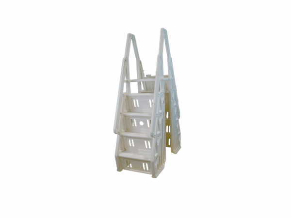 Vinyl Works 24" Gated Entry A/G Pool Ladder, Taupe | AF-T