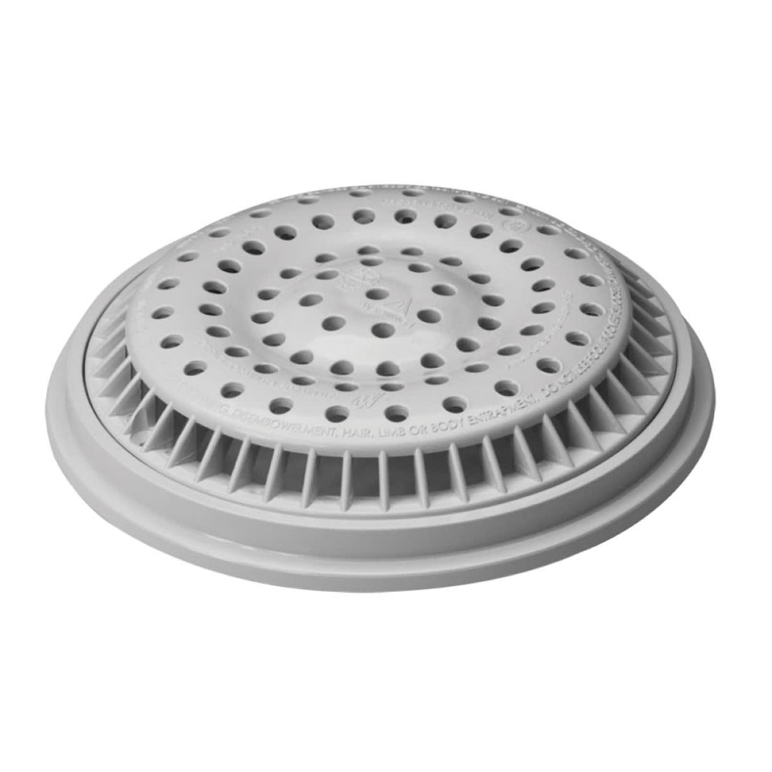 Waterway 8" Anti-Vortex Cover & Frame, White | 640-2310V