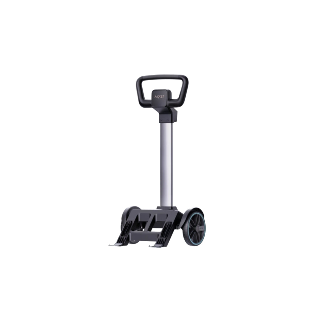 Aiper AIPJ022 Caddy with telescoping handle and two large black wheels for Scuba X1 Pro Max robotic cleaner