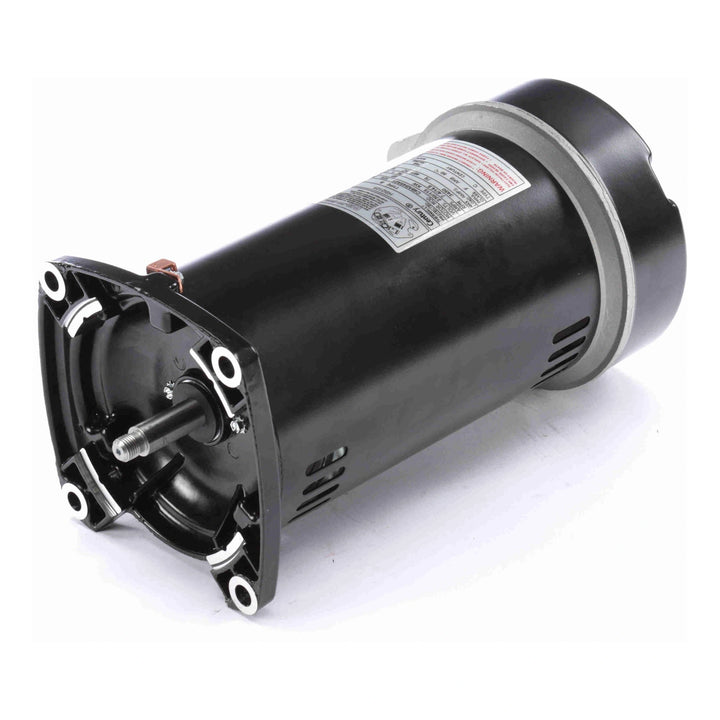 black cylindrical Centurion Pro pool pump motor with square flange mounting and exposed shaft on white background