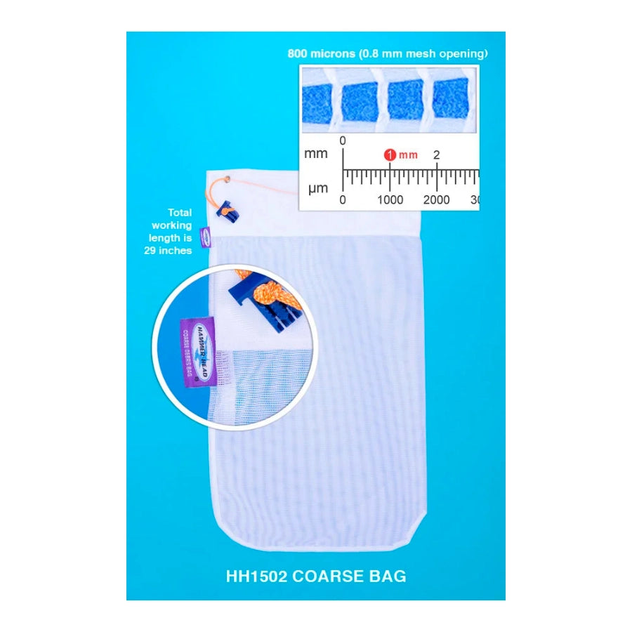 Hammerhead Coarse Bag W/ Cleat Regular Sized, 800 Micron | HH1502