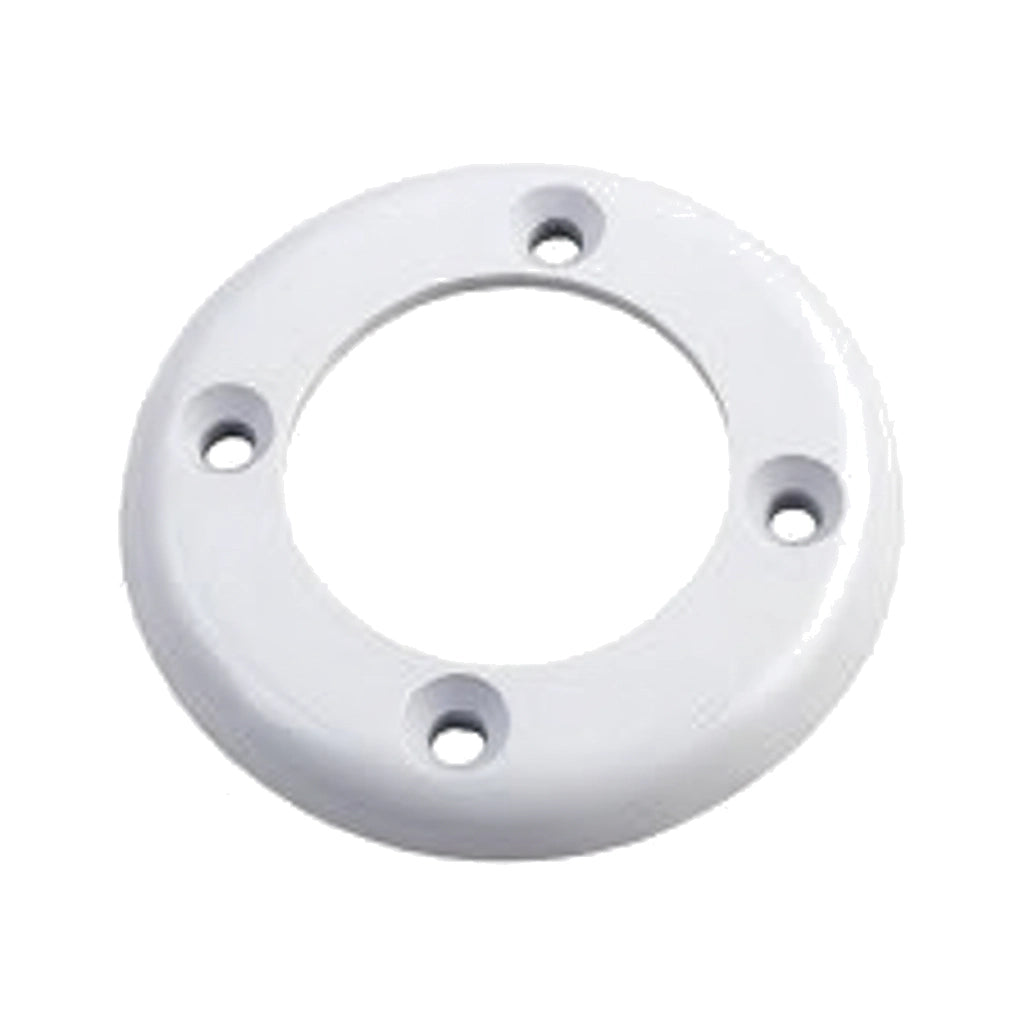 White round plastic Hayward Body Face Plate SPX1408BS2 with four screw holes and open center, 2-inch size.