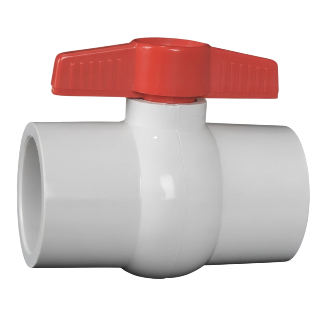 Hayward 2" Socket Compact PVC Ball Valve, White | QVC1020SSEW