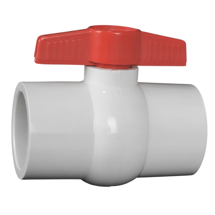 Hayward 2" Socket Compact PVC Ball Valve, White | QVC1020SSEW