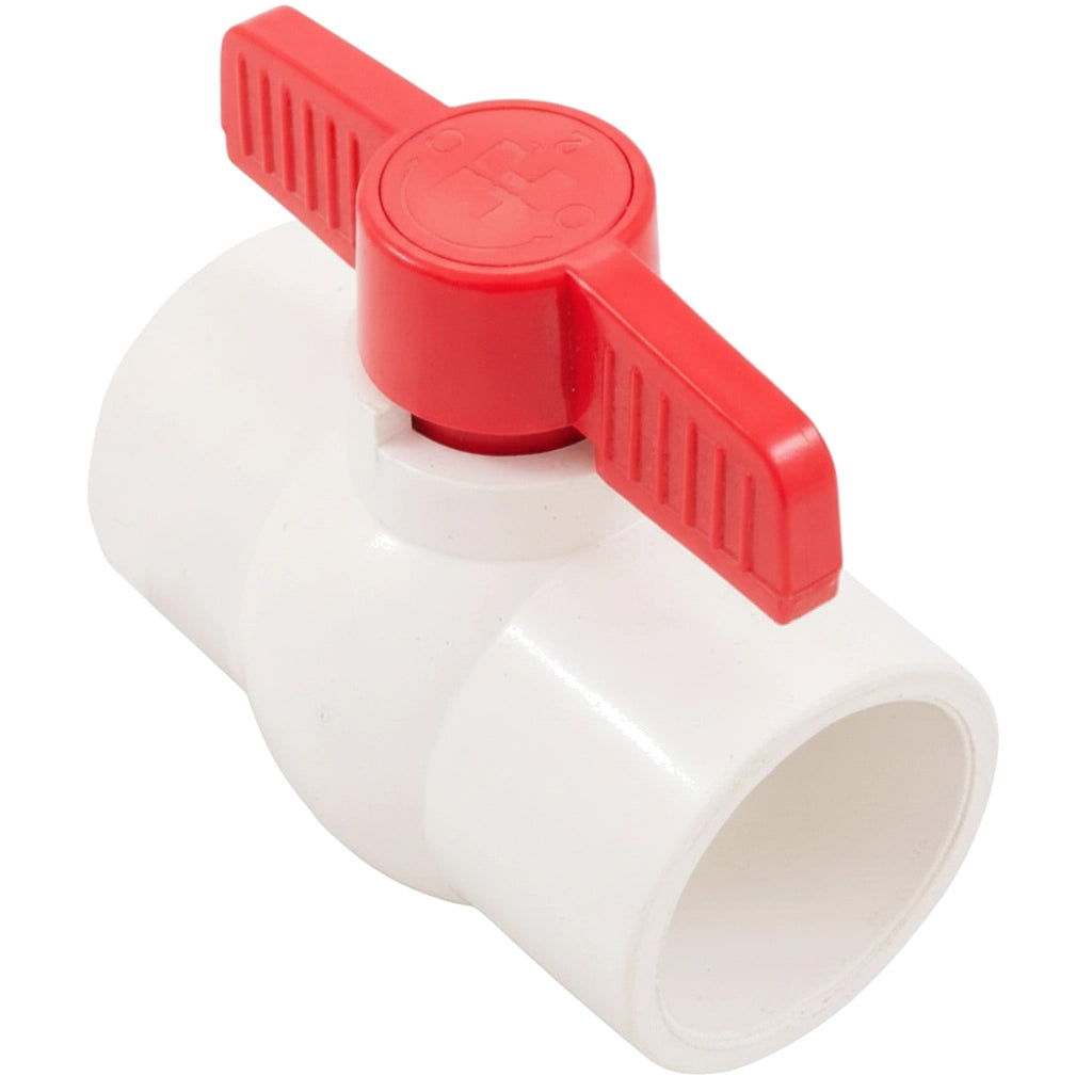 Hayward 2" Socket Compact PVC Ball Valve, White | QVC1020SSEW