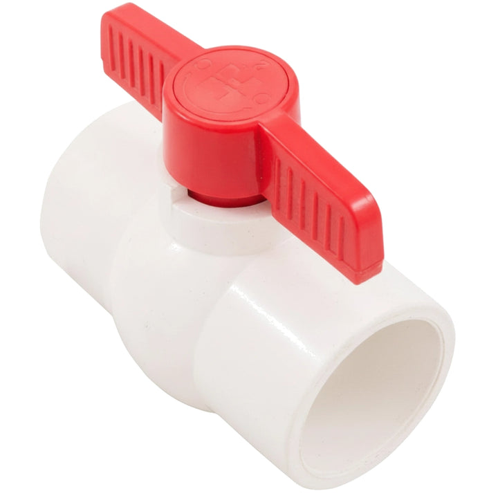 Hayward 2" Socket Compact PVC Ball Valve, White | QVC1020SSEW