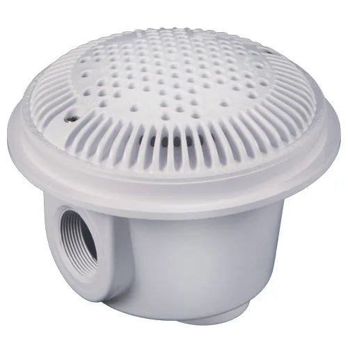 Hayward 8" Round Main Drain Dual Outlet Suction, 2" FIP x 2"  FIP, White, Concrete| WG1054AVPAK2
