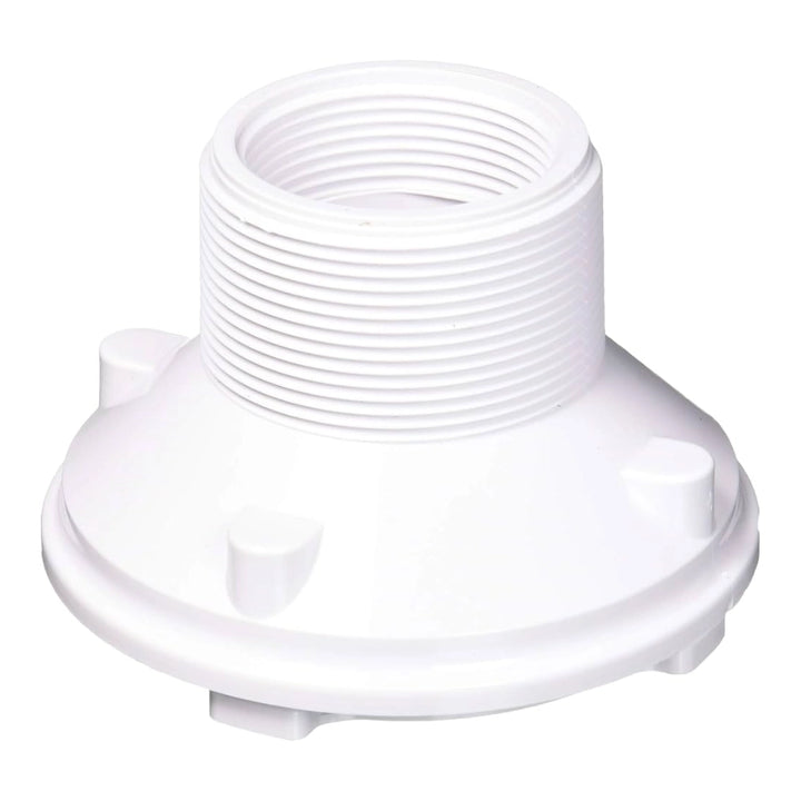 White plastic Hayward SP1425S adjustable floor return inlet fitting with threaded neck and round base.