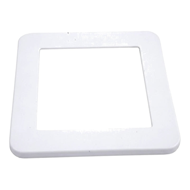 White square plastic Hayward Cover Plate ABS Skimmer SPX1099C with beveled edges, shown at an angle.