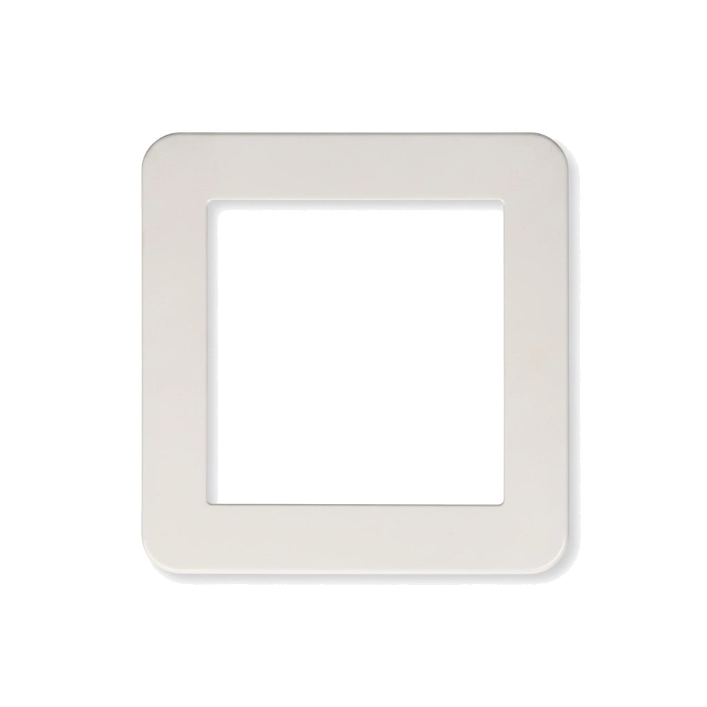 Hayward SPX1099C ABS skimmer cover plate, white square faceplate with rounded corners and center opening.