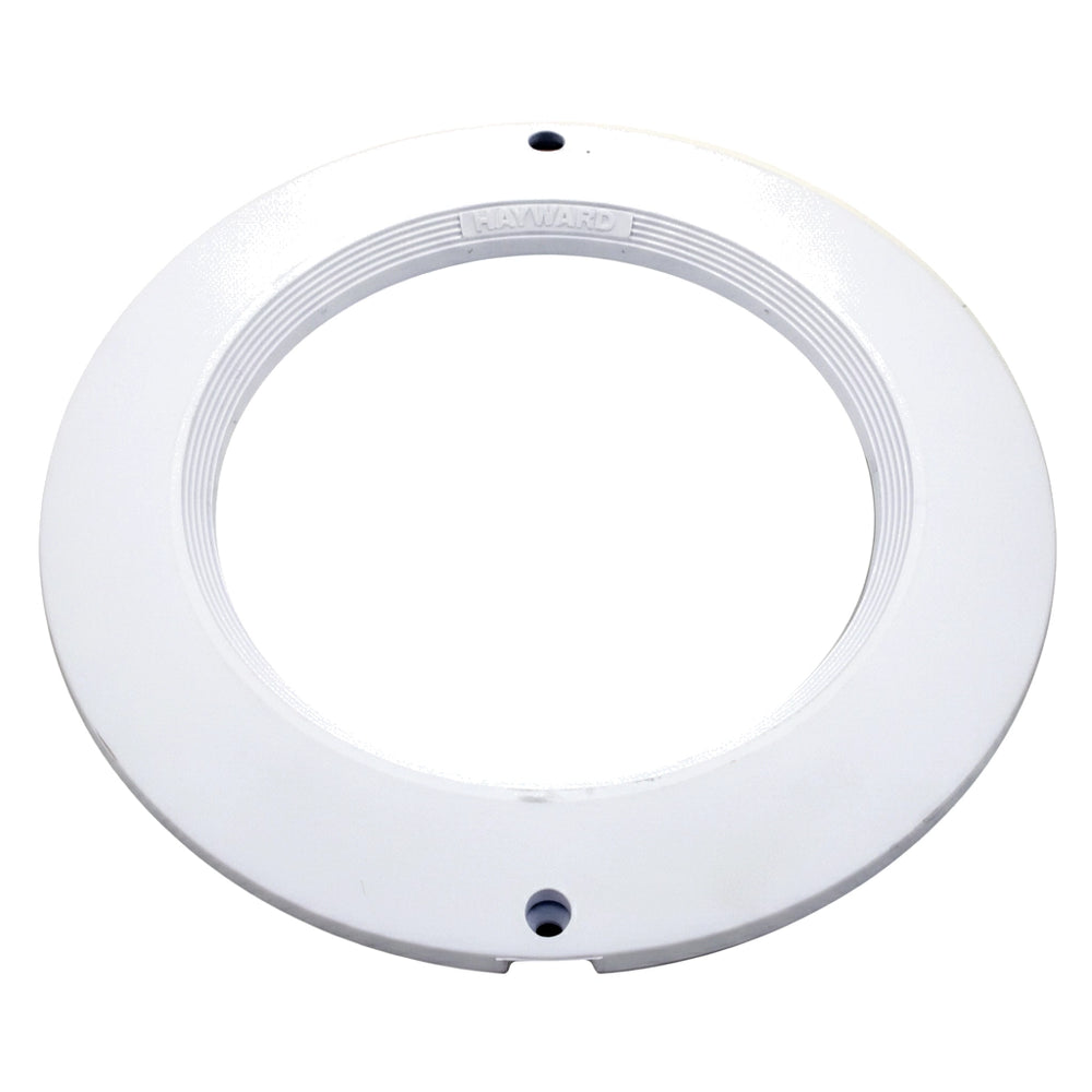 White round Hayward Face Plate SPX0570A with molded logo and two mounting screw holes.