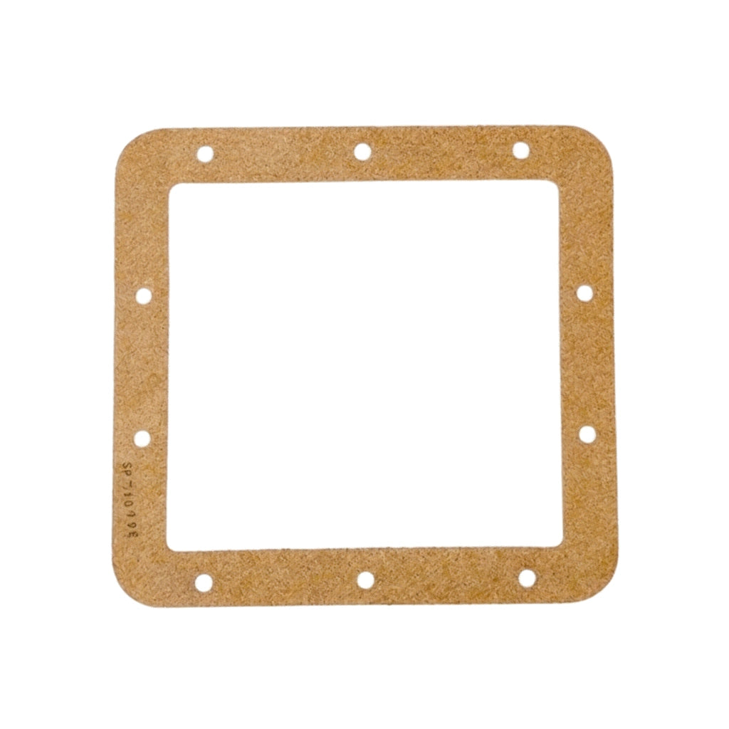 Hayward SPX0097E gasket, tan square cork-like frame with 10 bolt holes, for 1½" FIP Auto-Skim Skimmer