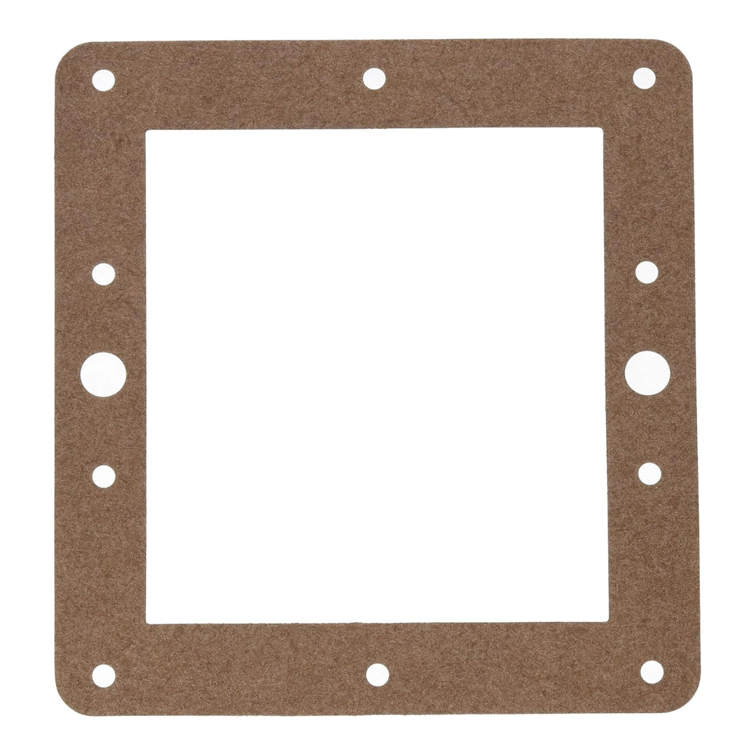 Hayward SPX0097E gasket, tan square rubber frame with ten mounting holes, for Auto-Skim skimmer SP1096