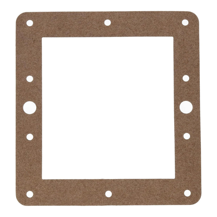 Hayward SPX0097E gasket, tan square rubber frame with ten mounting holes, for Auto-Skim skimmer SP1096