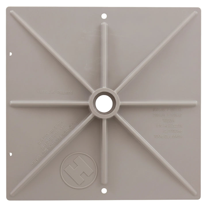 Hayward Gray Square Deck Plate Cover for Auto-Skim Skimmers | SPX1082EGR