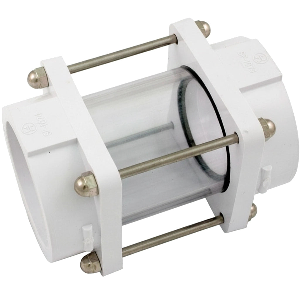 Hayward Horizontal In-Line Style Sight Glass 2" Socket for In-Ground Pool Plumbing Systems | SP1074S