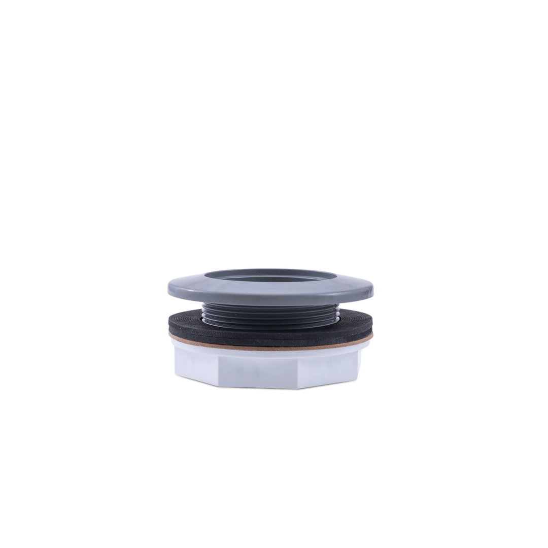 Hayward Inlet Return Wall Fitting, 1-1/2" Socket, Dark Gray, Fiberglass | SP1023DGR